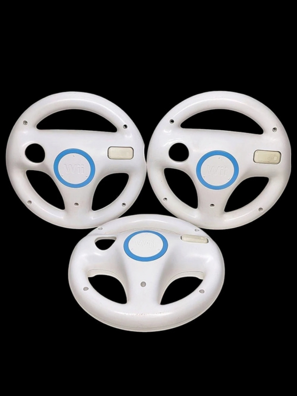 Nintendo Wii Racing Wheel Controller Bundle 3 Pack Steering Wheel Accessories